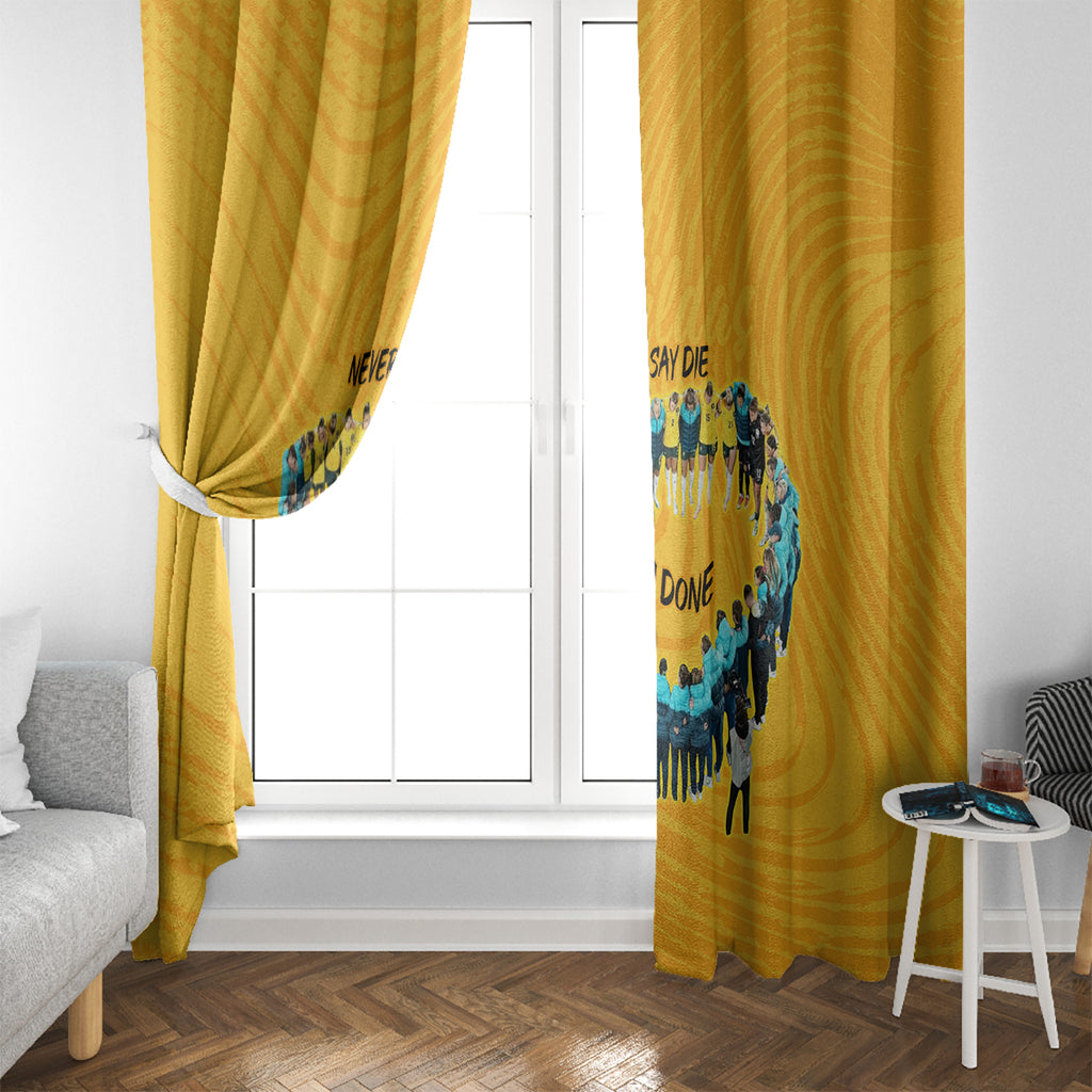 matildas-til-its-done-custom-window-curtain-australia-womens-soccer-gold-style