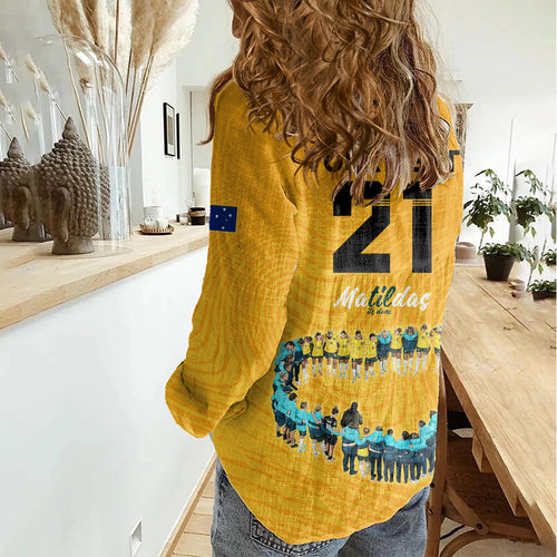 matildas-til-its-done-custom-women-casual-shirt-australia-womens-soccer-gold-style
