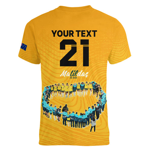 matildas-til-its-done-custom-women-v-neck-t-shirt-australia-womens-soccer-gold-style