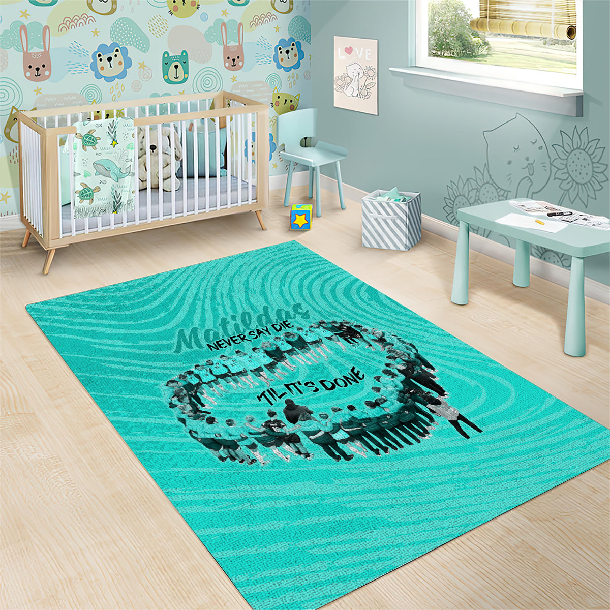 matildas-til-its-done-custom-area-rug-australia-womens-soccer-turquoise-style