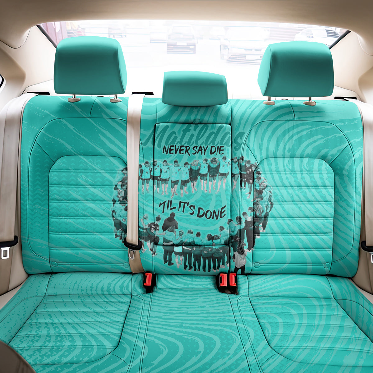 matildas-til-its-done-custom-back-car-seat-cover-australia-womens-soccer-turquoise-style