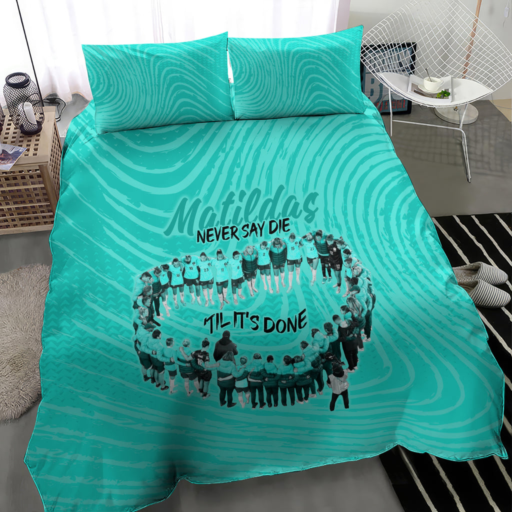 matildas-til-its-done-custom-bedding-set-australia-womens-soccer-turquoise-style