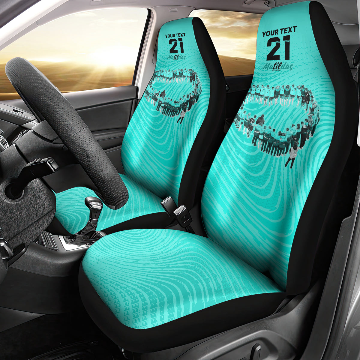 matildas-til-its-done-custom-car-seat-cover-australia-womens-soccer-turquoise-style