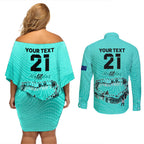 matildas-til-its-done-custom-couples-matching-off-shoulder-short-dress-and-long-sleeve-button-shirt-australia-womens-soccer-turquoise-style