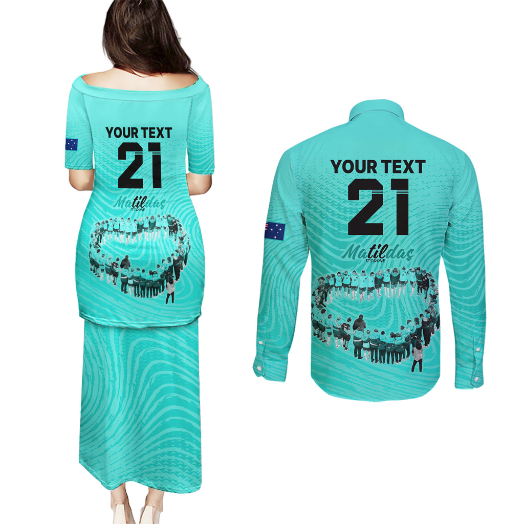 matildas-til-its-done-custom-couples-matching-puletasi-dress-and-long-sleeve-button-shirt-australia-womens-soccer-turquoise-style