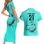 matildas-til-its-done-custom-couples-matching-short-sleeve-bodycon-dress-and-hawaiian-shirt-australia-womens-soccer-turquoise-style