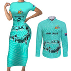 matildas-til-its-done-custom-couples-matching-short-sleeve-bodycon-dress-and-long-sleeve-button-shirt-australia-womens-soccer-turquoise-style