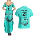 matildas-til-its-done-custom-couples-matching-summer-maxi-dress-and-hawaiian-shirt-australia-womens-soccer-turquoise-style