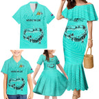 matildas-til-its-done-custom-family-matching-mermaid-dress-and-hawaiian-shirt-australia-womens-soccer-turquoise-style