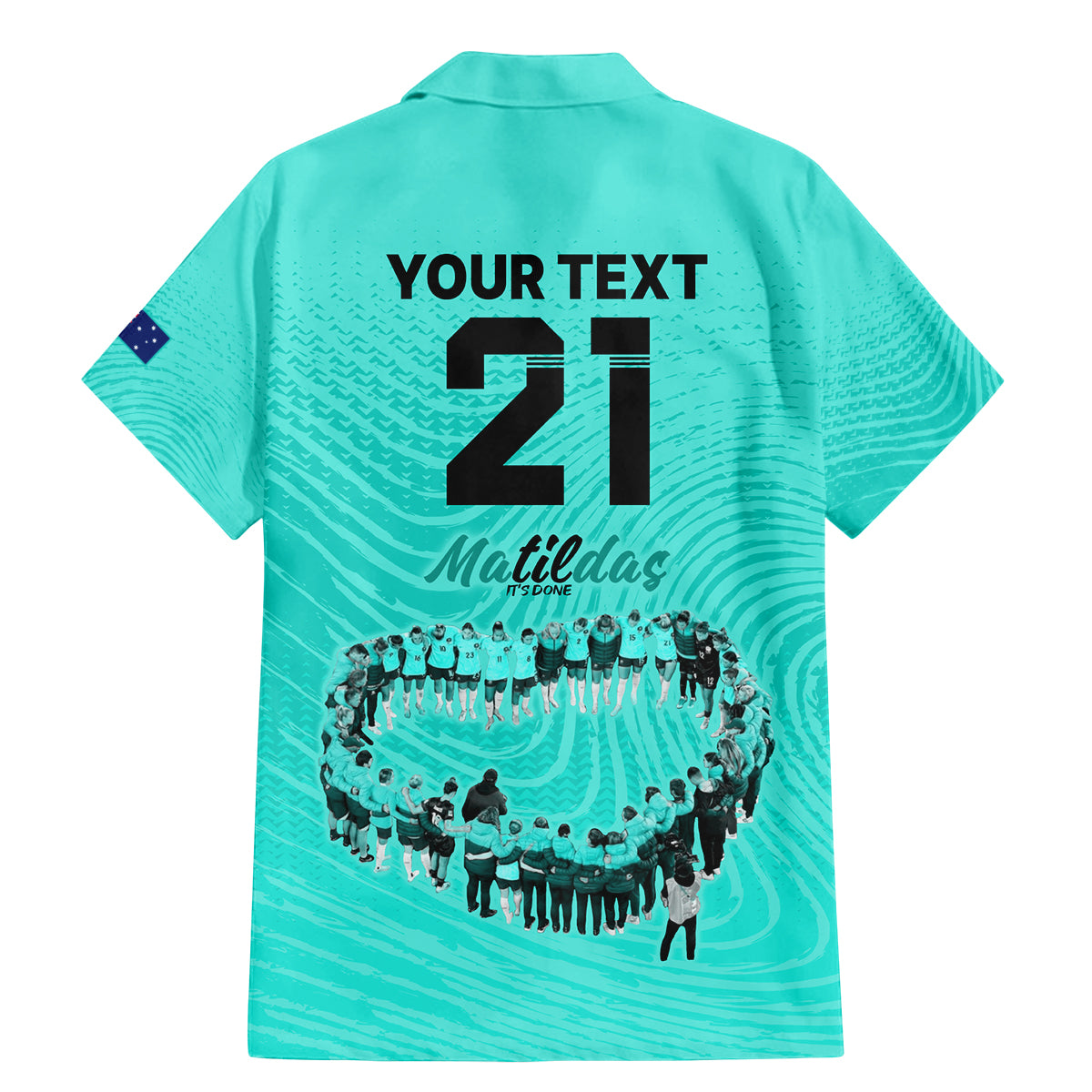 matildas-til-its-done-custom-family-matching-mermaid-dress-and-hawaiian-shirt-australia-womens-soccer-turquoise-style