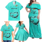 matildas-til-its-done-custom-family-matching-off-shoulder-maxi-dress-and-hawaiian-shirt-australia-womens-soccer-turquoise-style