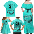 matildas-til-its-done-custom-family-matching-off-shoulder-maxi-dress-and-hawaiian-shirt-australia-womens-soccer-turquoise-style