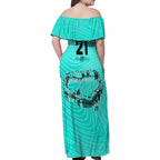 matildas-til-its-done-custom-family-matching-off-shoulder-maxi-dress-and-hawaiian-shirt-australia-womens-soccer-turquoise-style