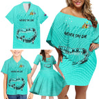 matildas-til-its-done-custom-family-matching-off-shoulder-short-dress-and-hawaiian-shirt-australia-womens-soccer-turquoise-style