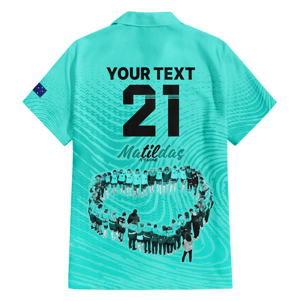 matildas-til-its-done-custom-family-matching-off-shoulder-short-dress-and-hawaiian-shirt-australia-womens-soccer-turquoise-style