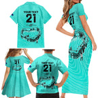 matildas-til-its-done-custom-family-matching-short-sleeve-bodycon-dress-and-hawaiian-shirt-australia-womens-soccer-turquoise-style
