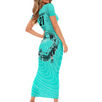 matildas-til-its-done-custom-family-matching-short-sleeve-bodycon-dress-and-hawaiian-shirt-australia-womens-soccer-turquoise-style