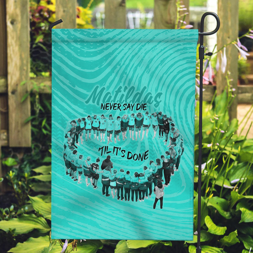 matildas-til-its-done-custom-garden-flag-australia-womens-soccer-turquoise-style