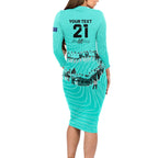 matildas-til-its-done-custom-long-sleeve-bodycon-dress-australia-womens-soccer-turquoise-style