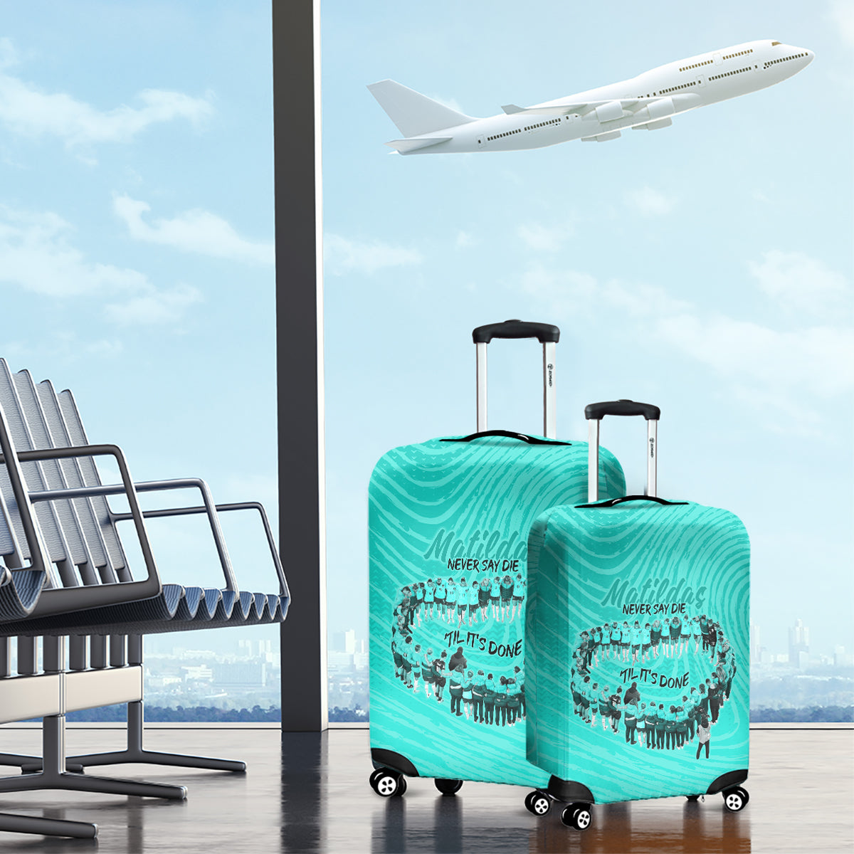 matildas-til-its-done-custom-luggage-cover-australia-womens-soccer-turquoise-style