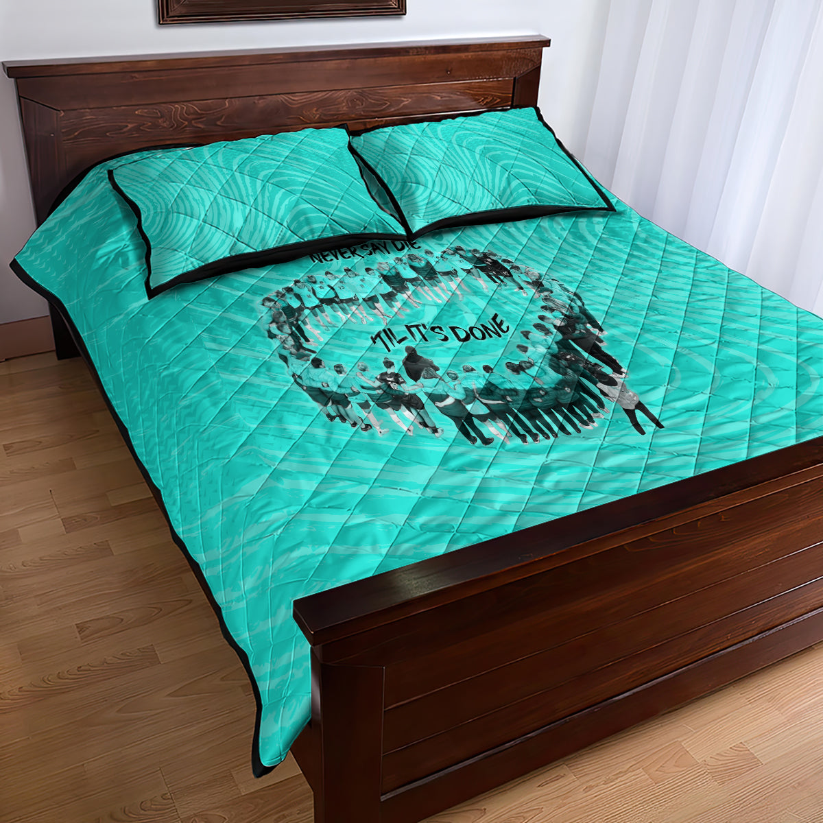 matildas-til-its-done-custom-quilt-bed-set-australia-womens-soccer-turquoise-style
