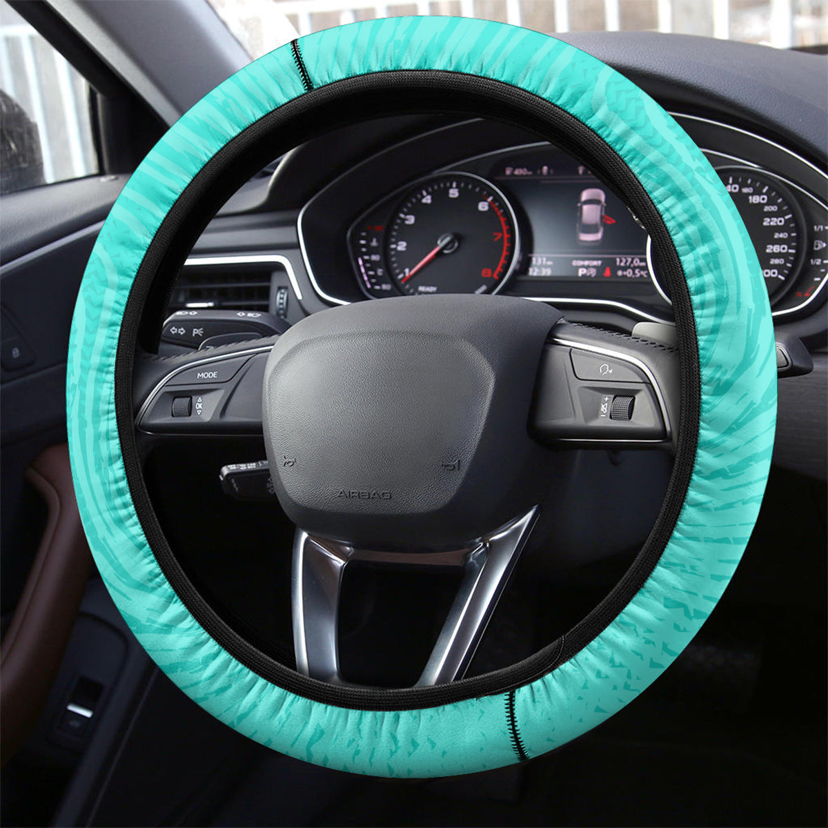 matildas-til-its-done-custom-steering-wheel-cover-australia-womens-soccer-turquoise-style