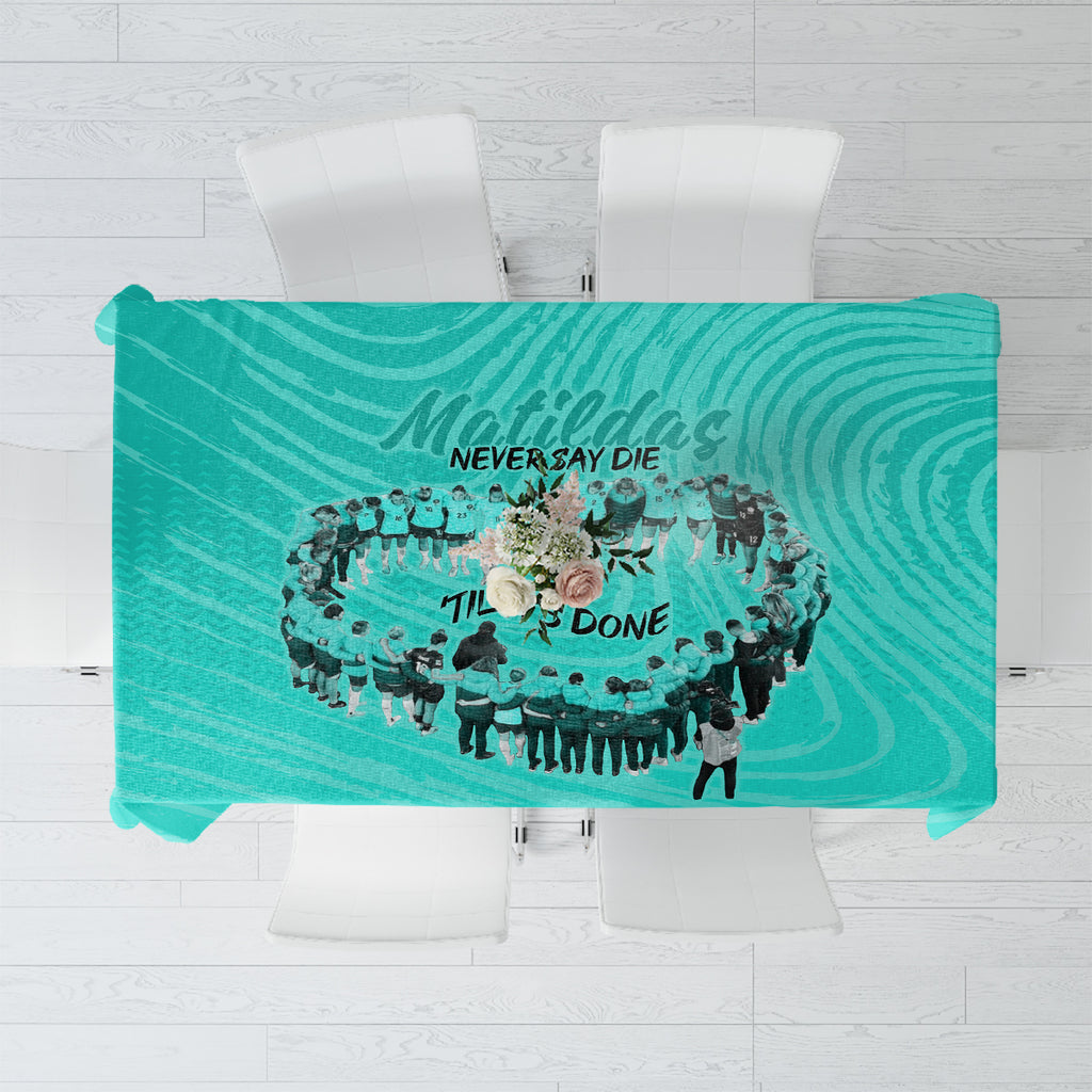 matildas-til-its-done-custom-tablecloth-australia-womens-soccer-turquoise-style