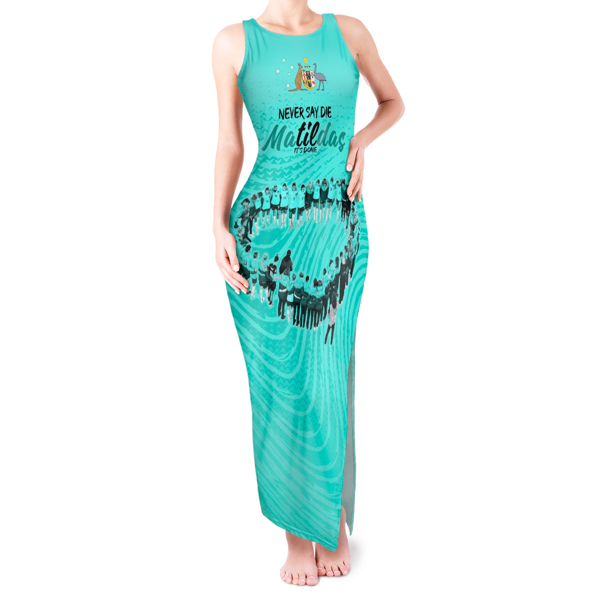 matildas-til-its-done-custom-tank-maxi-dress-australia-womens-soccer-turquoise-style