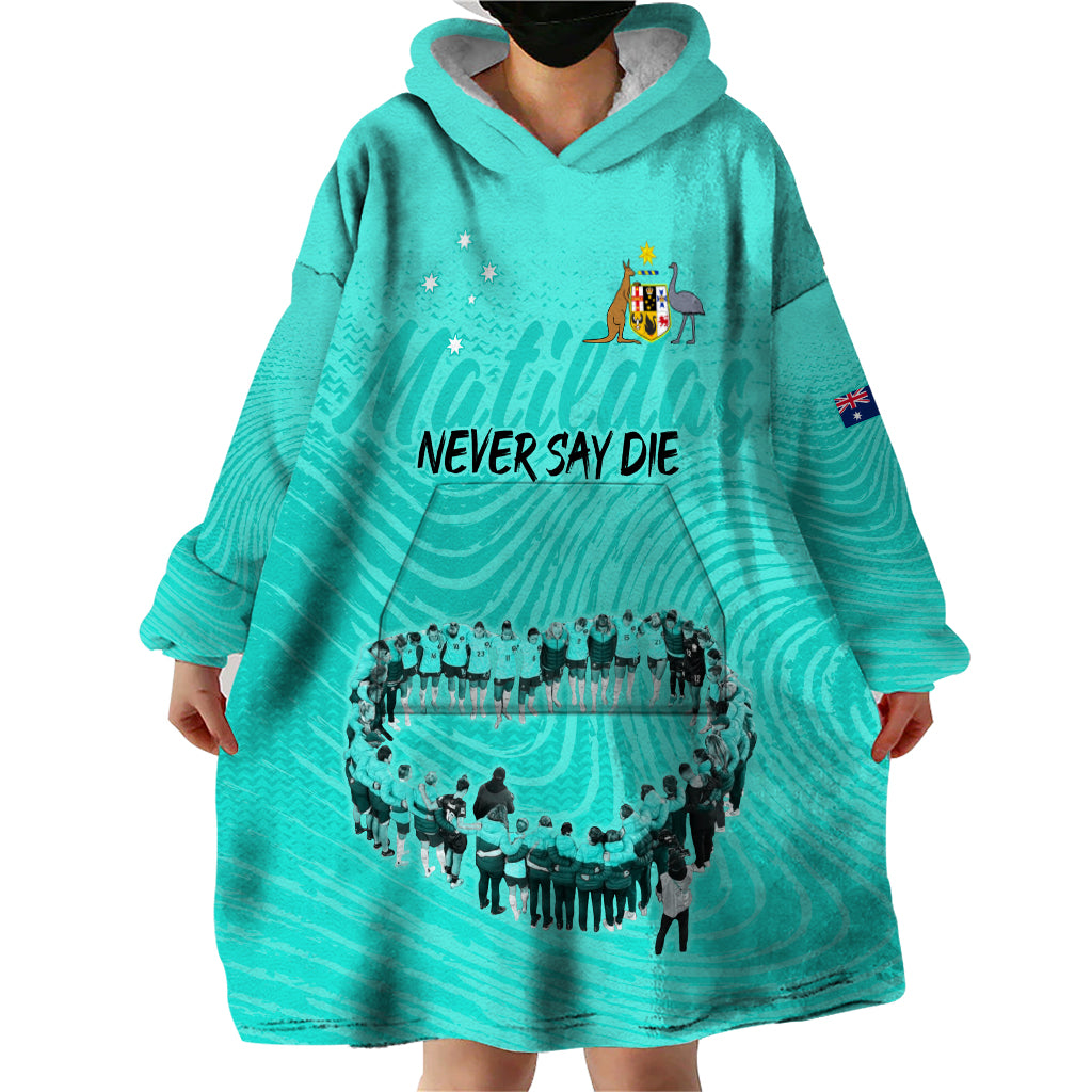 matildas-til-its-done-custom-wearable-blanket-hoodie-australia-womens-soccer-turquoise-style