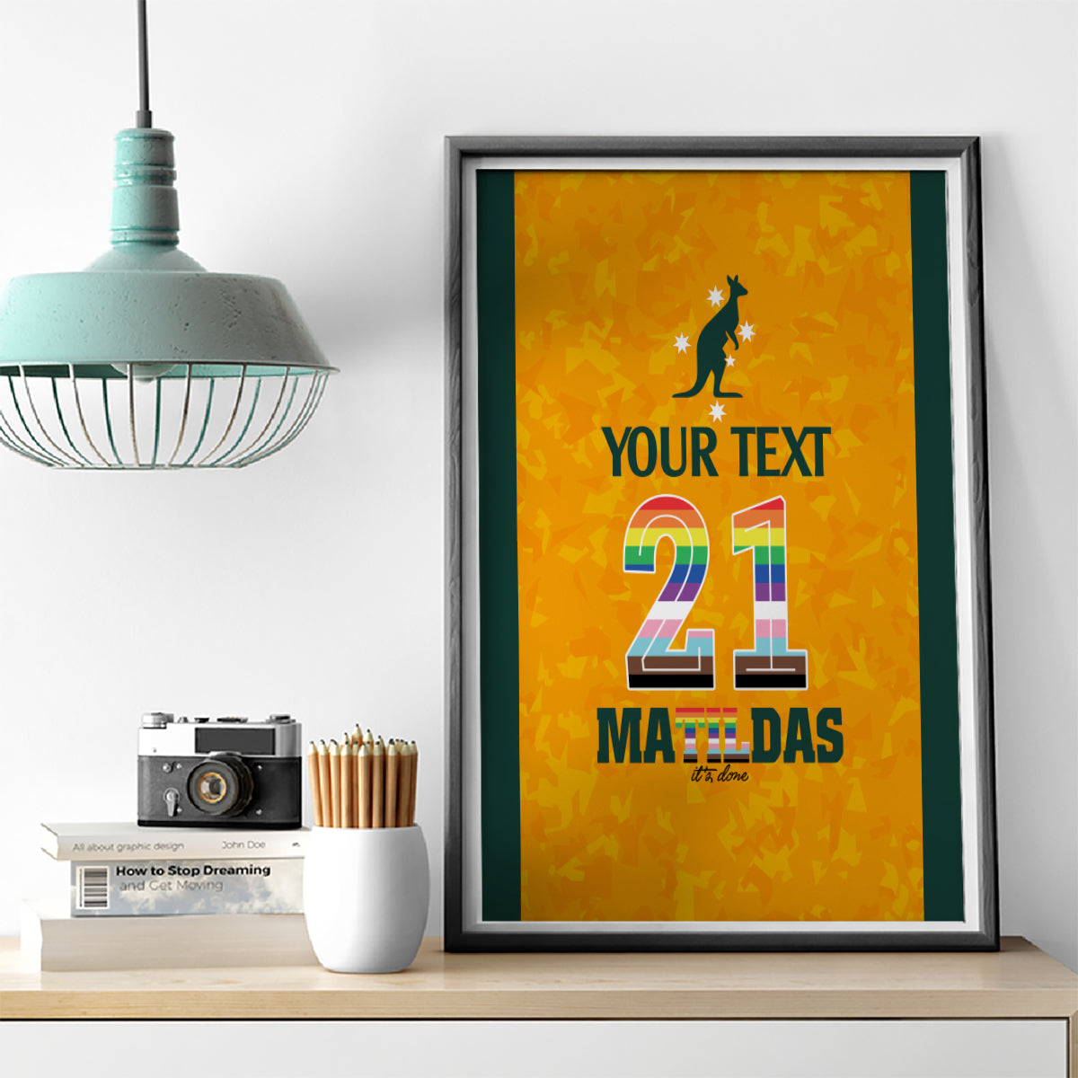custom-australia-matildas-pride-with-kangaroo-canvas-wall-art