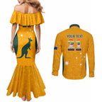 custom-australia-matildas-pride-with-kangaroo-couples-matching-mermaid-dress-and-long-sleeve-button-shirt