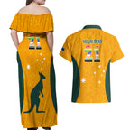 custom-australia-matildas-pride-with-kangaroo-couples-matching-off-shoulder-maxi-dress-and-hawaiian-shirt