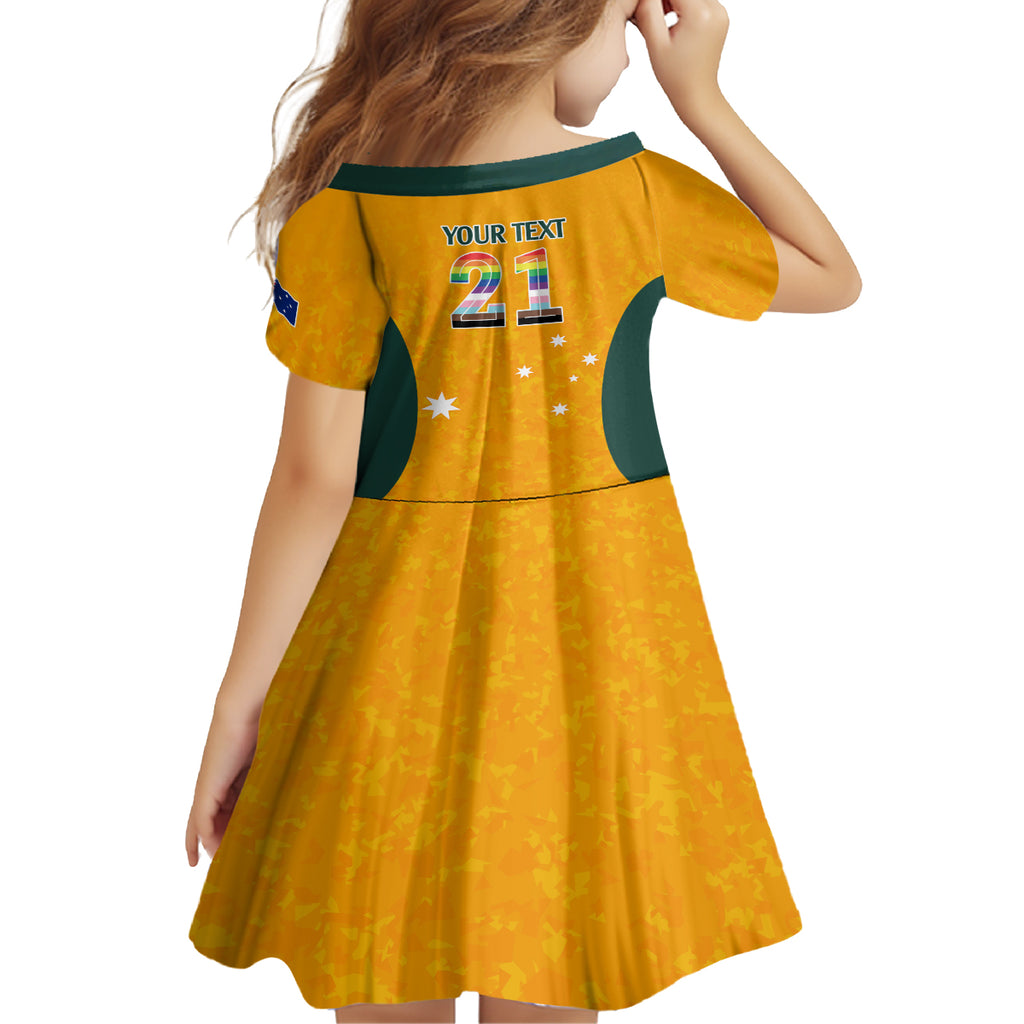 custom-australia-matildas-pride-with-kangaroo-kid-short-sleeve-dress