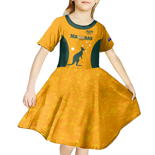 custom-australia-matildas-pride-with-kangaroo-kid-short-sleeve-dress