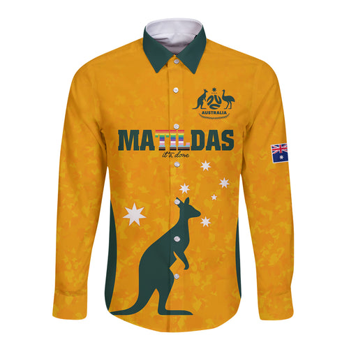 custom-australia-matildas-pride-with-kangaroo-long-sleeve-button-shirt