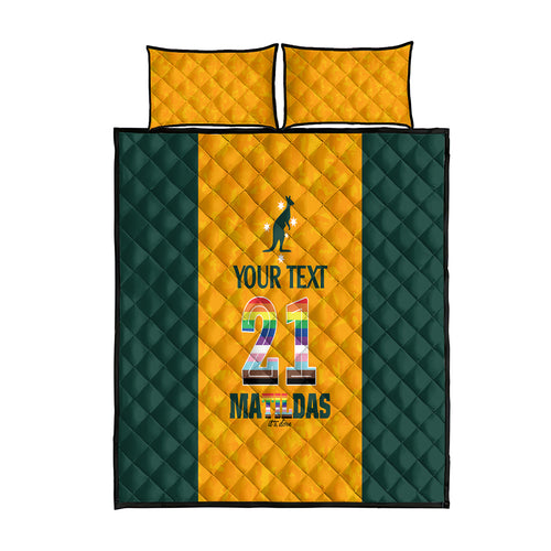custom-australia-matildas-pride-with-kangaroo-quilt-bed-set