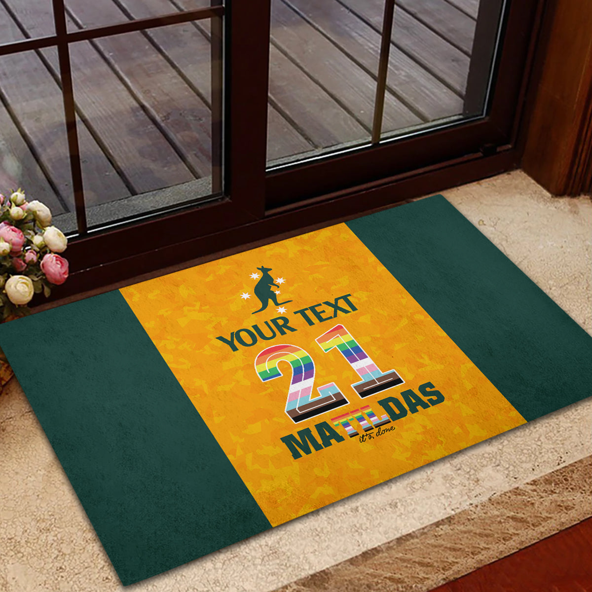 custom-australia-matildas-pride-with-kangaroo-rubber-doormat