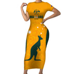 custom-australia-matildas-pride-with-kangaroo-short-sleeve-bodycon-dress