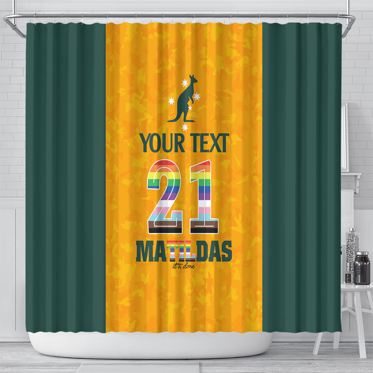 custom-australia-matildas-pride-with-kangaroo-shower-curtain