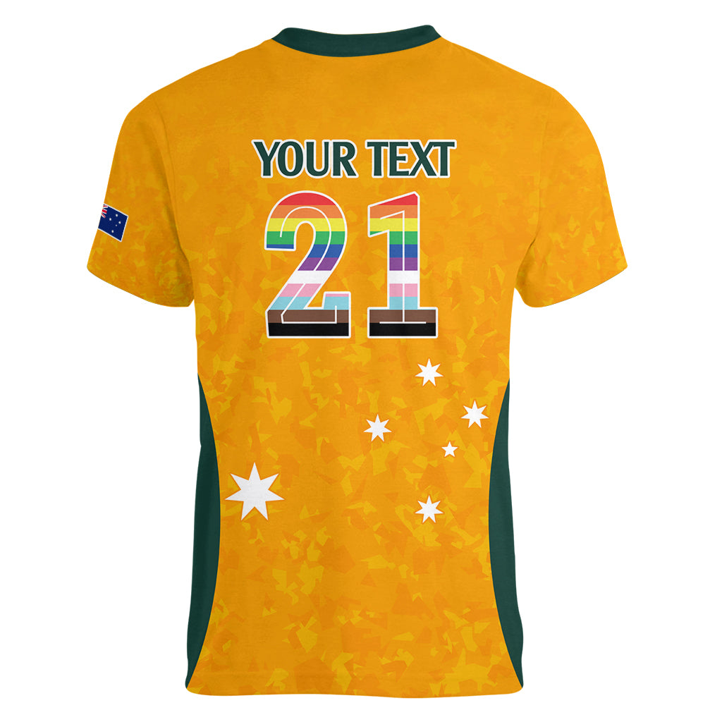 custom-australia-matildas-pride-with-kangaroo-women-v-neck-t-shirt
