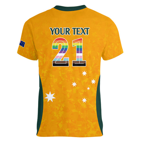 custom-australia-matildas-pride-with-kangaroo-women-v-neck-t-shirt