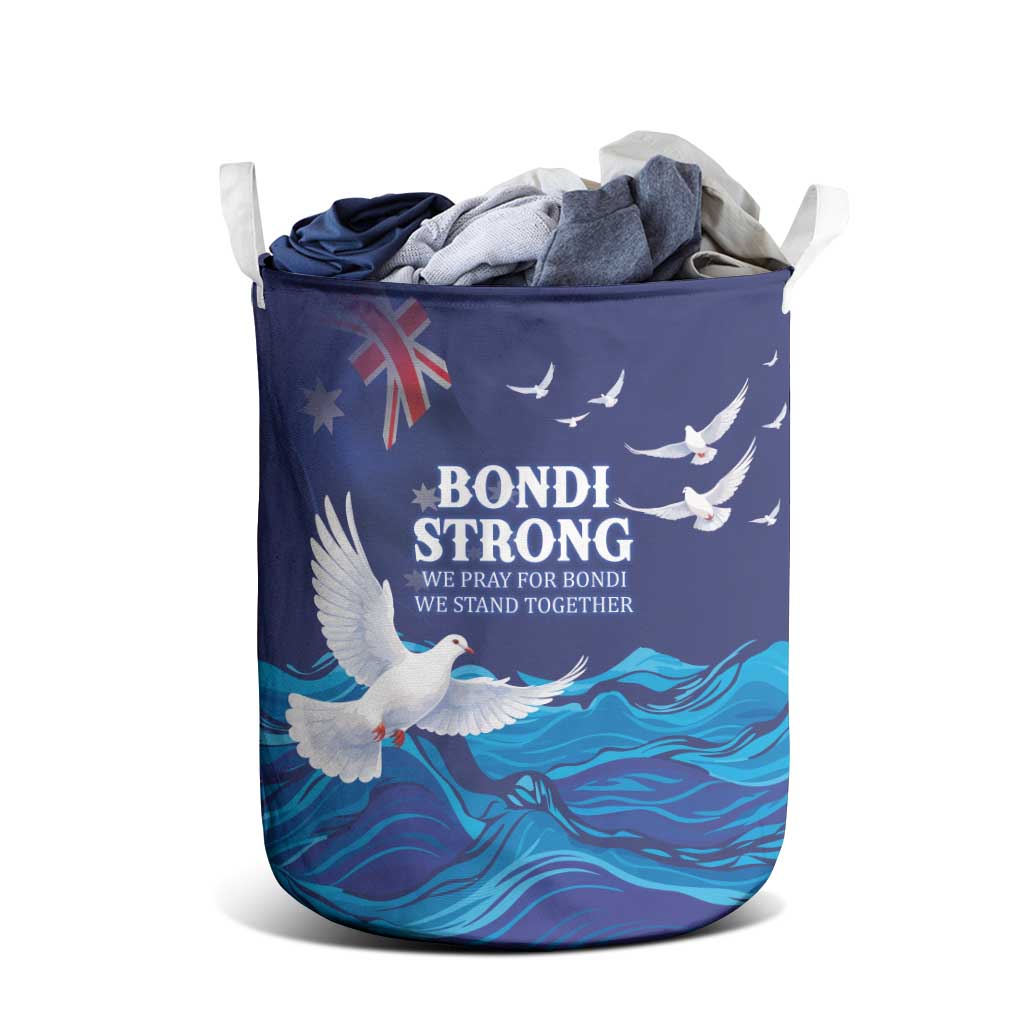 Bondi Beach Pray For Australia Laundry Basket - Aussie Hoodie
