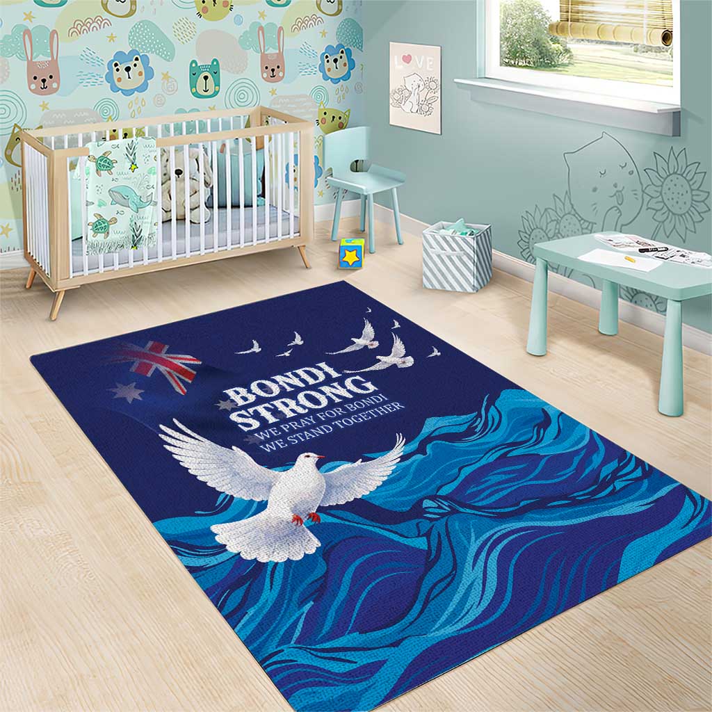 Bondi Beach Pray For Australia Area Rug - Aussie Hoodie
