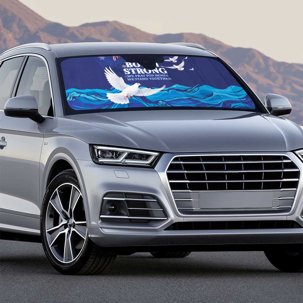 Bondi Beach Pray For Australia Auto Sun Shade - Aussie Hoodie