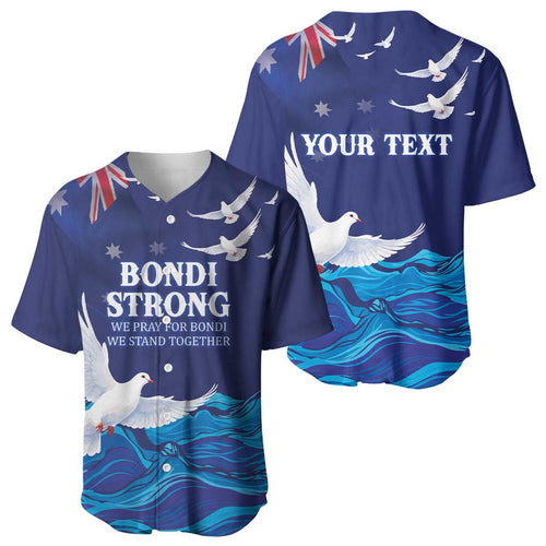 Bondi Beach Pray For Australia Personalised Baseball Jersey - Aussie Hoodie