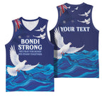 Bondi Beach Pray For Australia Personalised Basketball Jersey - Aussie Hoodie