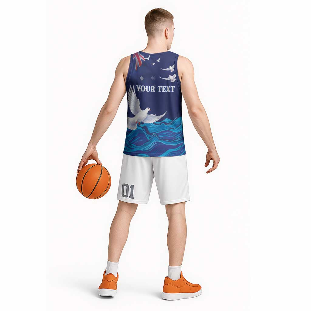 Bondi Beach Pray For Australia Personalised Basketball Jersey - Aussie Hoodie