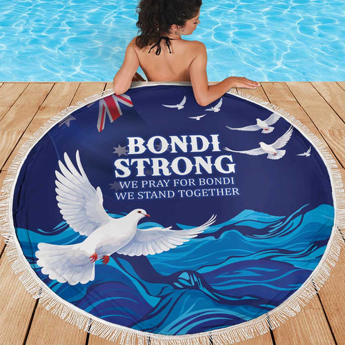 Bondi Beach Pray For Australia Beach Blanket - Aussie Hoodie