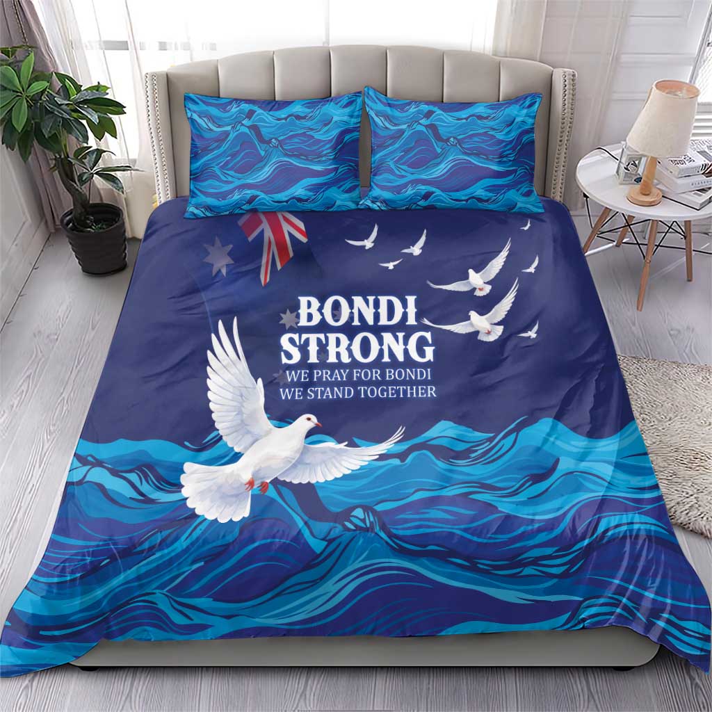 Bondi Beach Pray For Australia Bedding Set - Aussie Hoodie