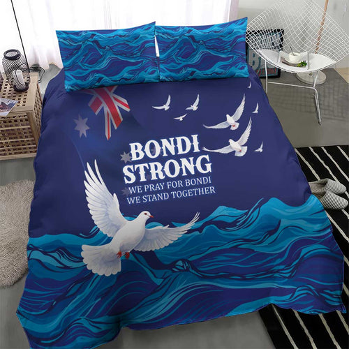 Bondi Beach Pray For Australia Bedding Set - Aussie Hoodie